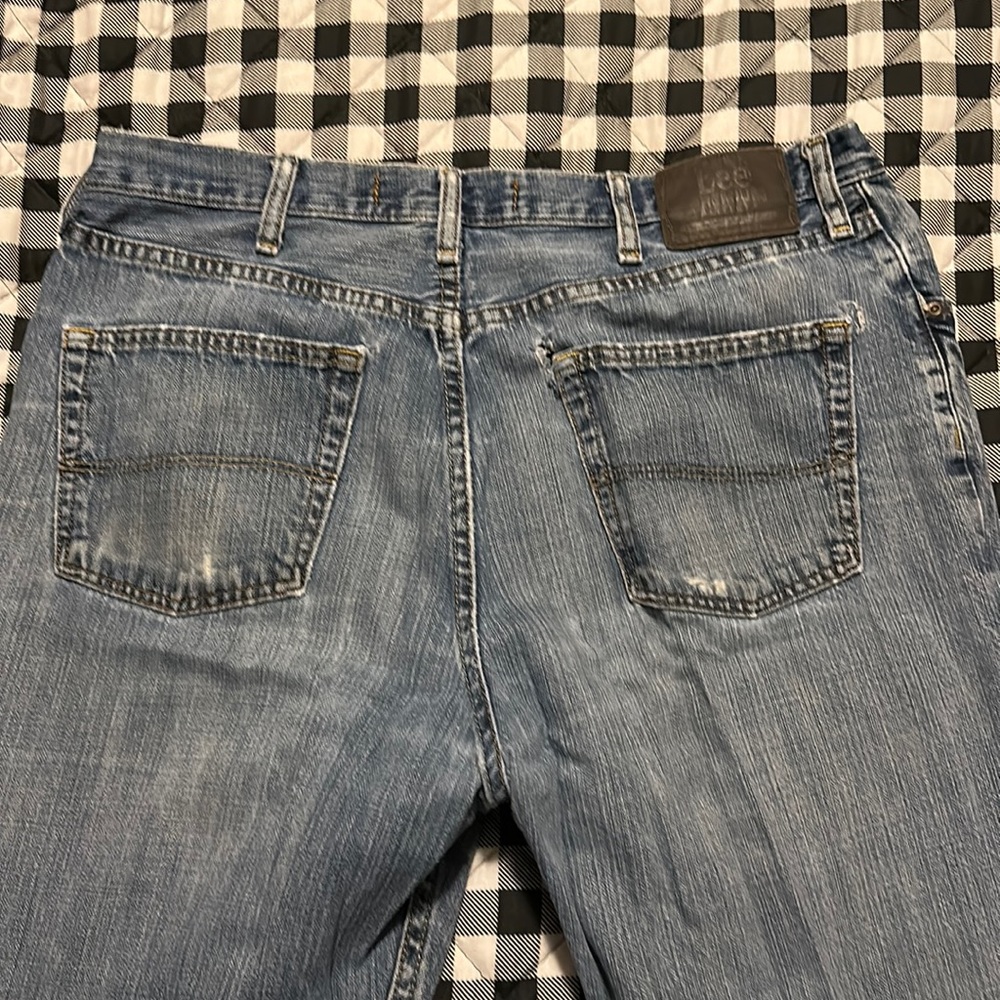 Lee dungaree blue jeans